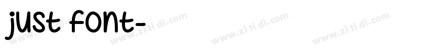 just font字体转换